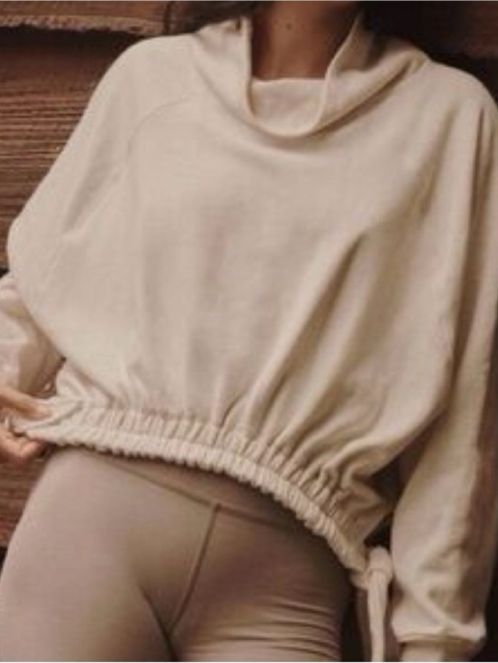 Daily Practice by Anthropologie Long-Sleeve Funnel Neck Sweatshirt - Picture 3 of 7